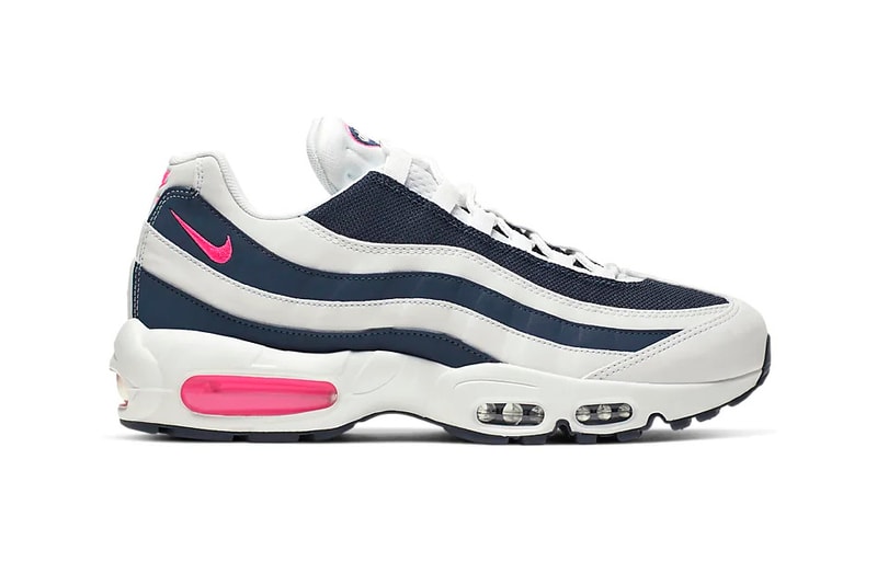 nike air max 95 pink blast midnight navy white reflective sneaker