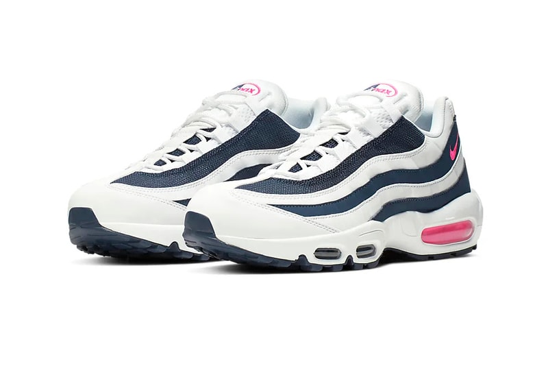 nike air max 95 pink blast midnight navy white reflective sneaker