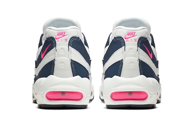 nike air max 95 pink blast midnight navy white reflective sneaker