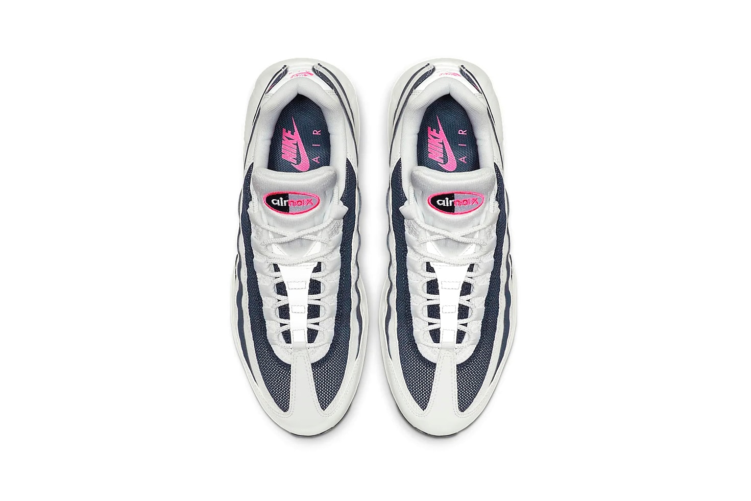 nike air max 95 pink blast midnight navy white reflective sneaker