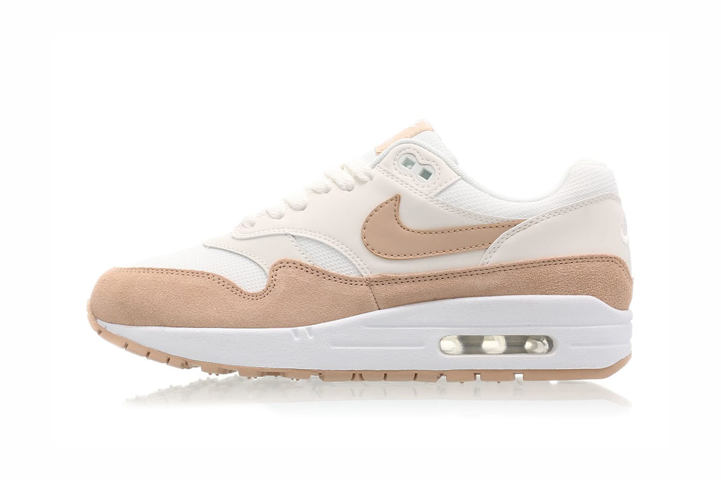 air max 1 beige and white