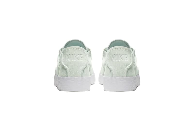 nike blazer low outburst deconstructed ghost aqua mint green suede sneakers sneakhead footwear shoes