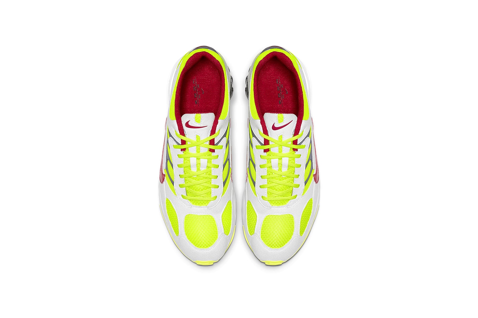 nike air ghost racer original color white neon yellow dark grey atom red sneakers sneakerhead shoes footwear