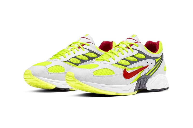 nike air ghost racer original color white neon yellow dark grey atom red sneakers sneakerhead shoes footwear