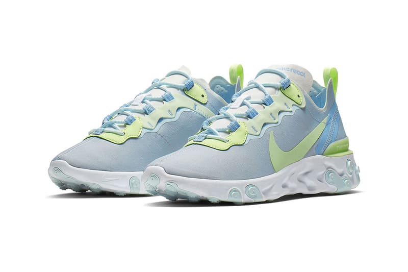 nike react element 55 summer pastel colors parachute beige bleached coral teal tint frosted spruce