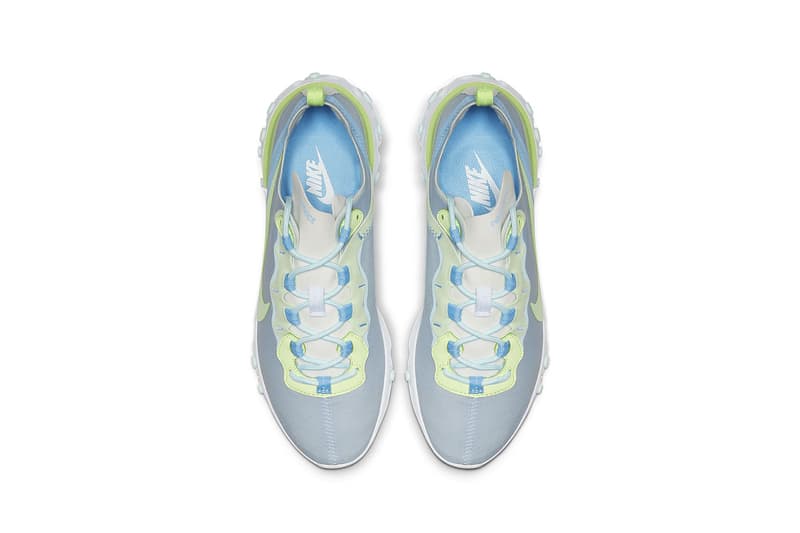 nike react element 55 summer pastel colors parachute beige bleached coral teal tint frosted spruce