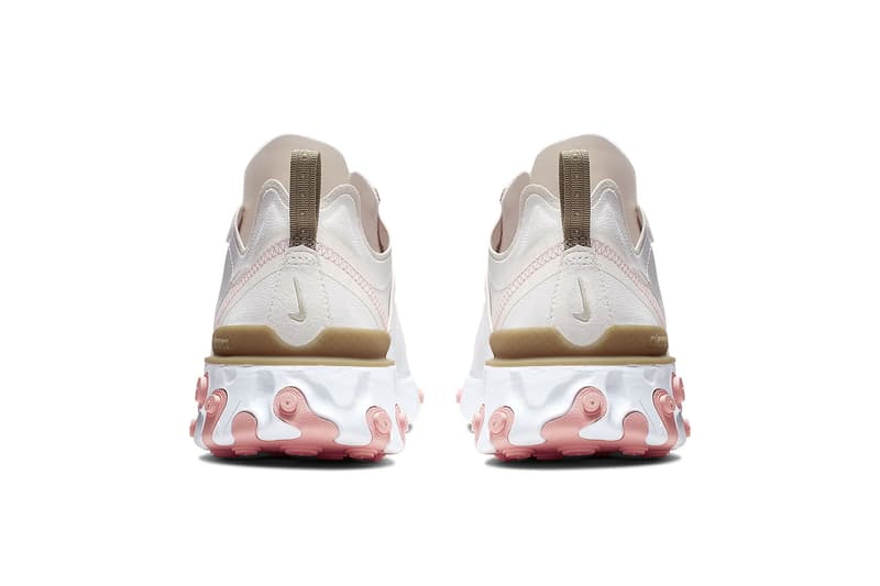 nike react element 55 summer pastel colors parachute beige bleached coral teal tint frosted spruce