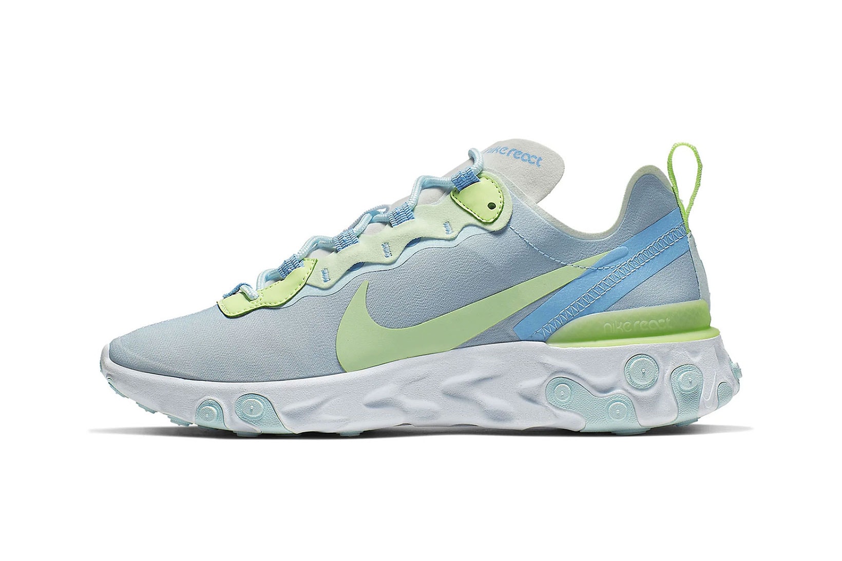 nike react element 55 summer pastel colors parachute beige bleached coral teal tint frosted spruce