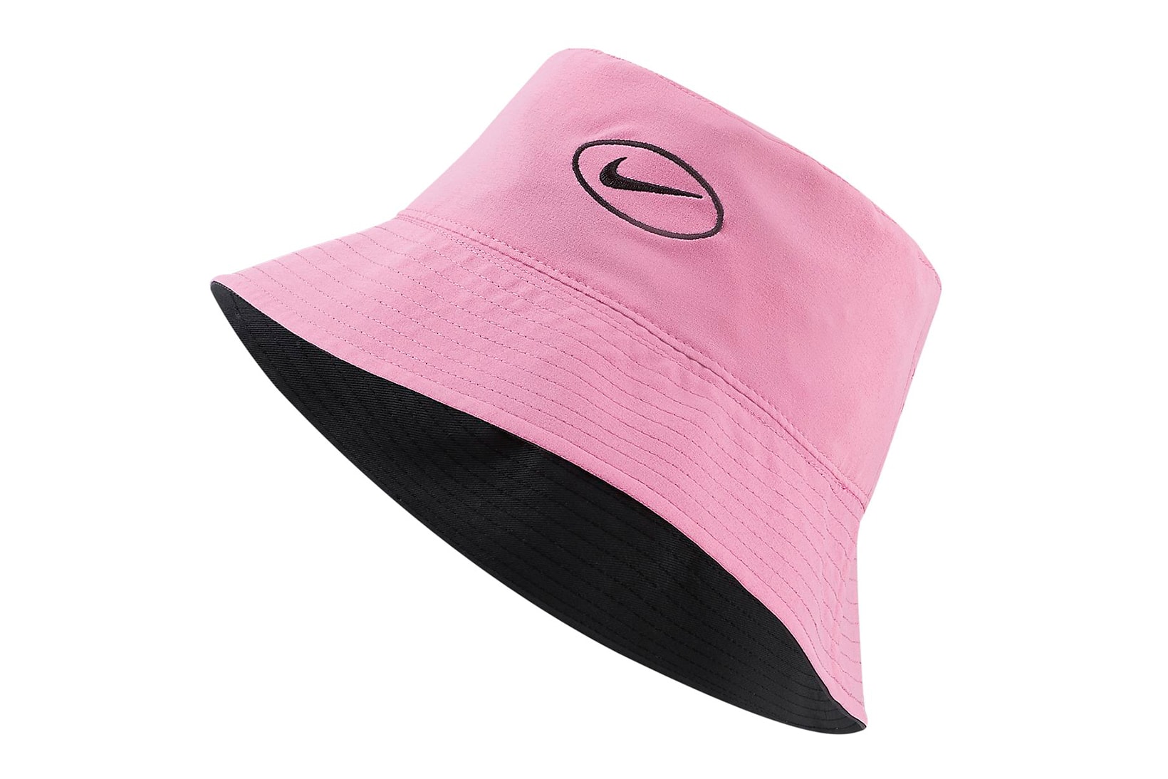 Nike Sportswear Reversible Pink China Rose Black Bucket Hat 