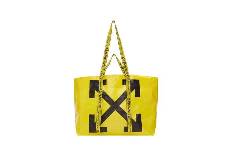 Off White Releases Arrows Tote In Yellow Hypebae
