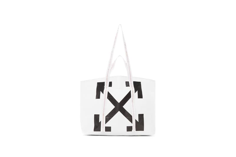 Off-White Arrow Totes White Black