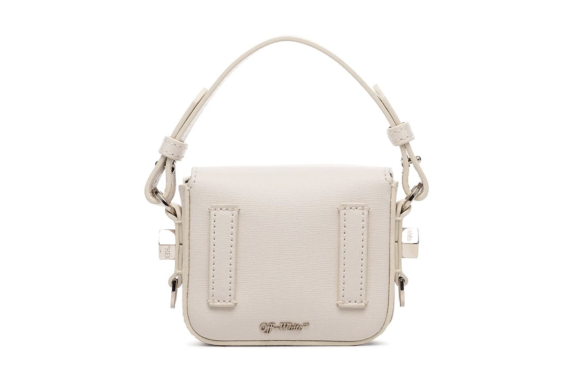 Off-White Monochrome Mini Baby Flap Shoulder Bag Virgil Abloh Handbag