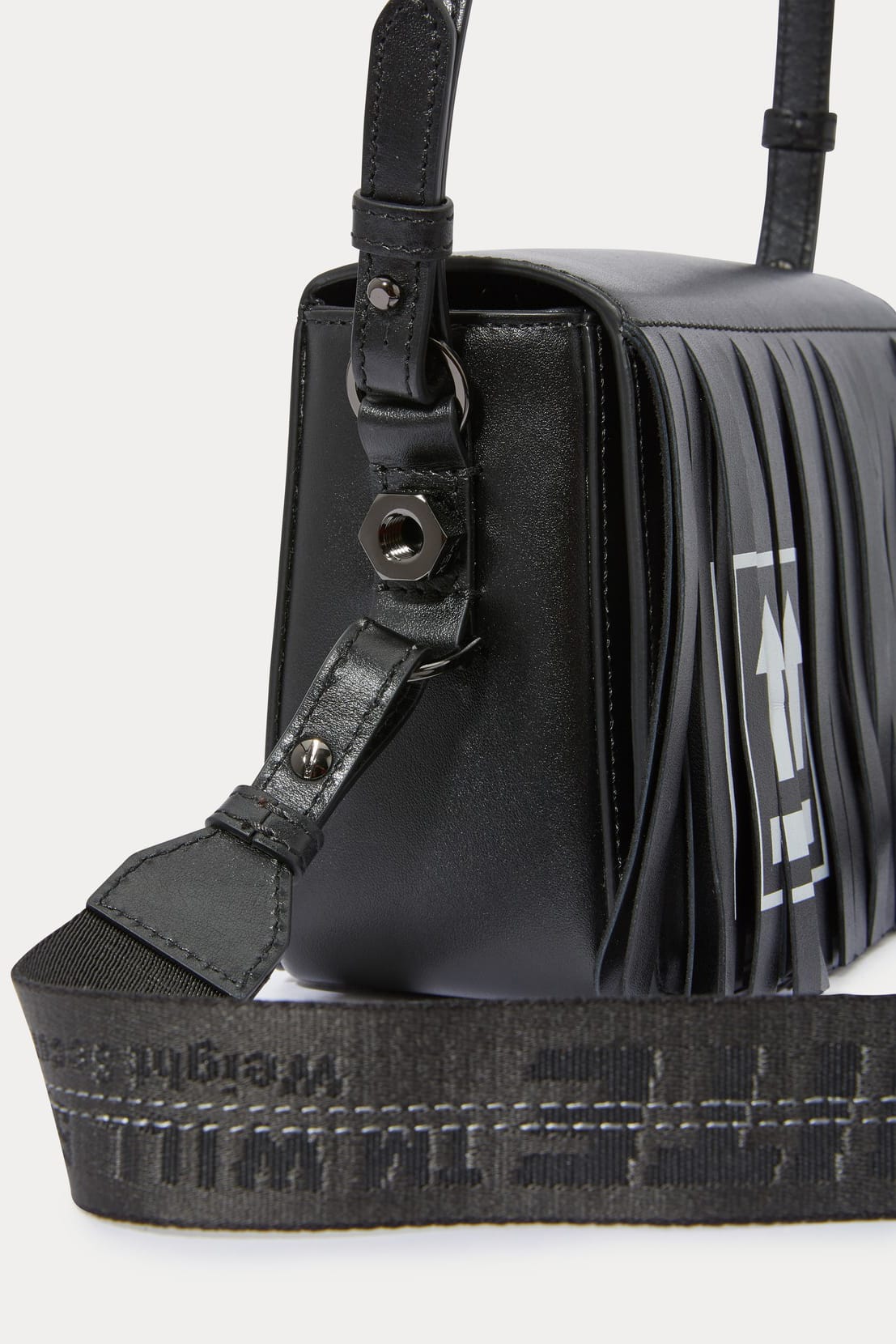 OFF-WHITE - Binder Small Leather Shoulder Bag