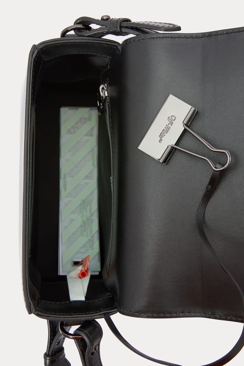 OFF-WHITE - Binder Leather Crossbody Bag