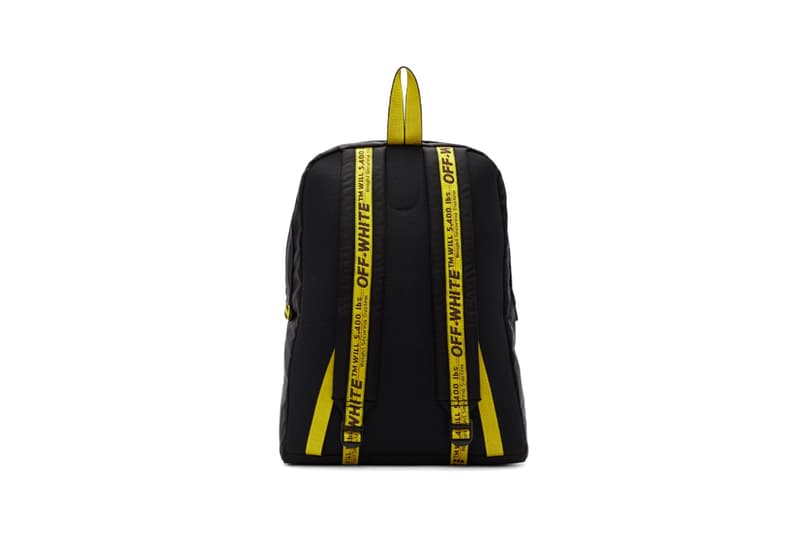 Off White Releases Logo Easy Backpack In Black Hypebae