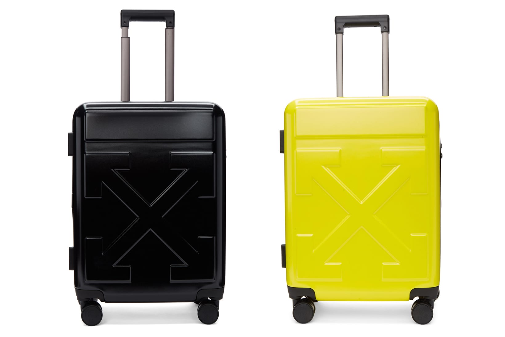 off white suitcases
