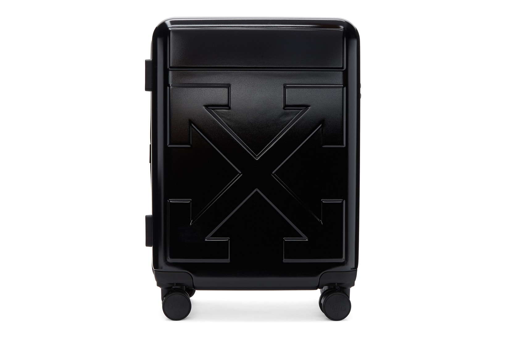 off white for travel arrow trolley suitcase luggage bags designer