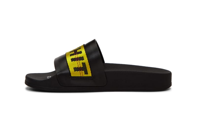 off white industrial strap slides