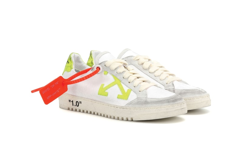 off-white arrow 2.0 womens sneakers virgil abloh zip tie pink neon yellow glitter 