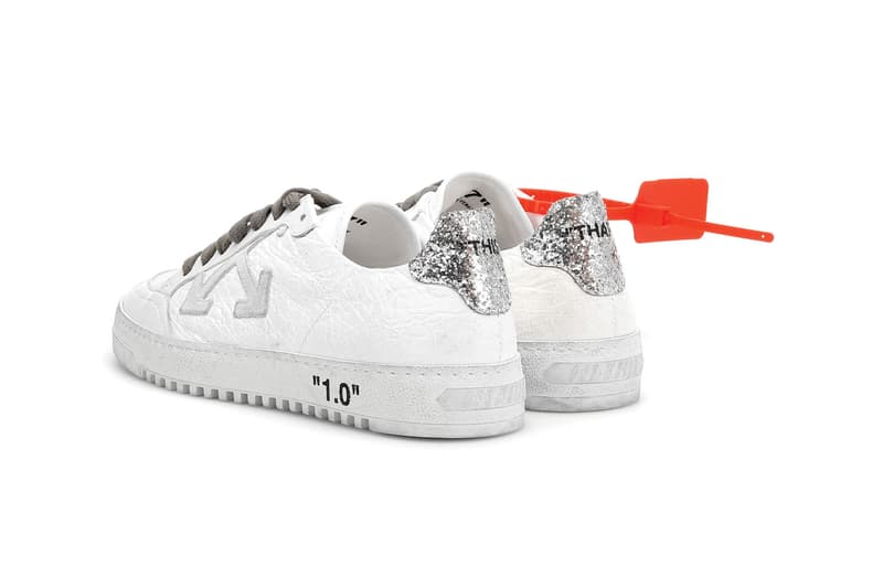 off-white arrow 2.0 womens sneakers virgil abloh zip tie pink neon yellow glitter 