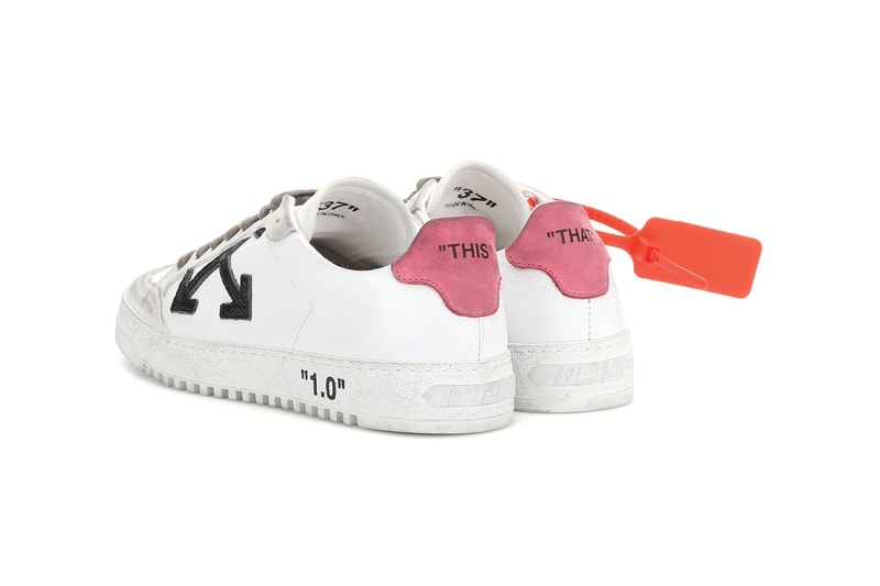 off-white arrow 2.0 womens sneakers virgil abloh zip tie pink neon yellow glitter 