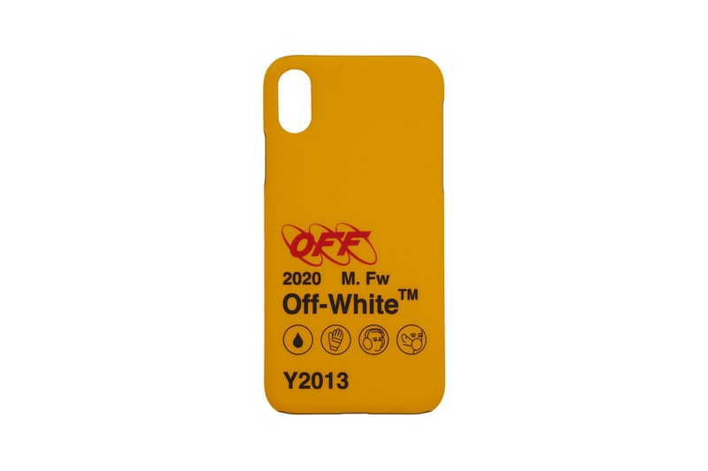 Off White iPhone X Case Quote Industrial Arrows Yellow Black