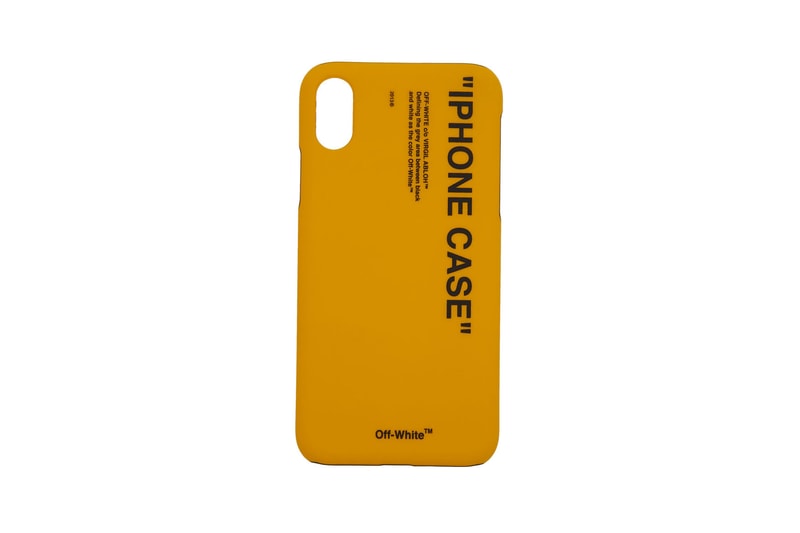 Off White iPhone X Case Quote Industrial Arrows Yellow Black