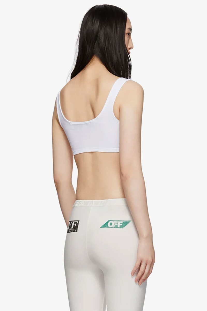 Athleisure logo band jersey leggings - Off-White - Women