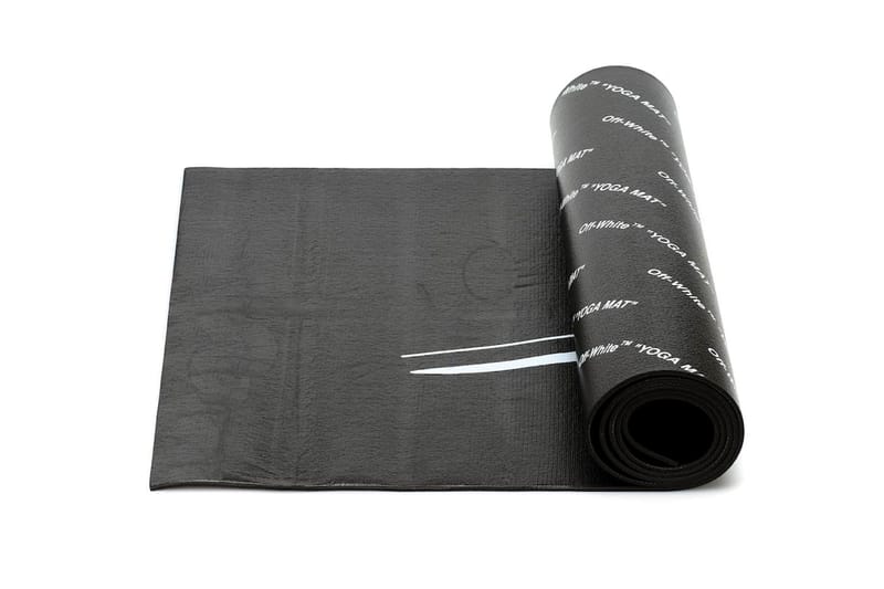 off white yoga mat