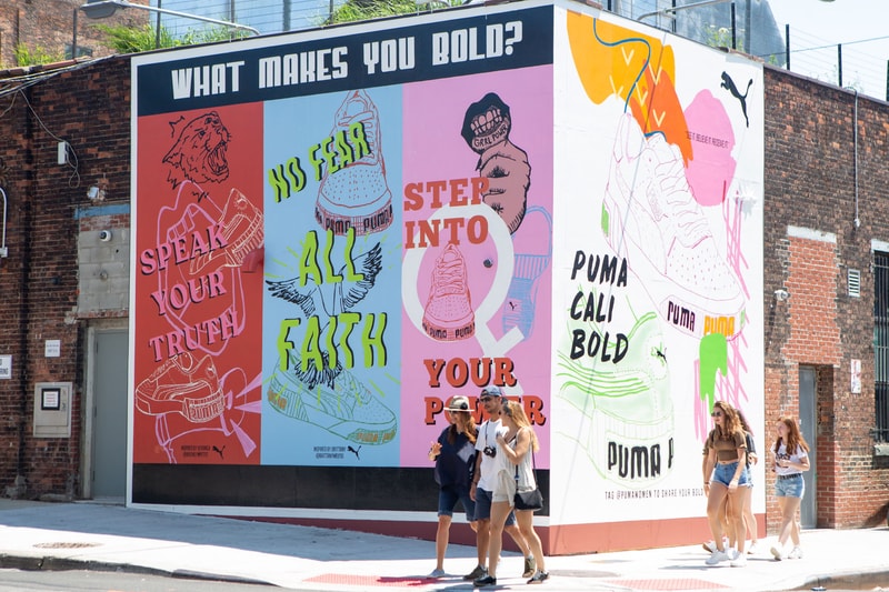 PUMA Creates A Cali Bold Inspired Mural In NYC, puma puma cruise rider en  cuir multicolore femme