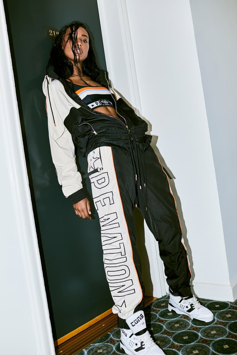 Jasmine Tookes P.E Nation Campaign Sweater Jeans