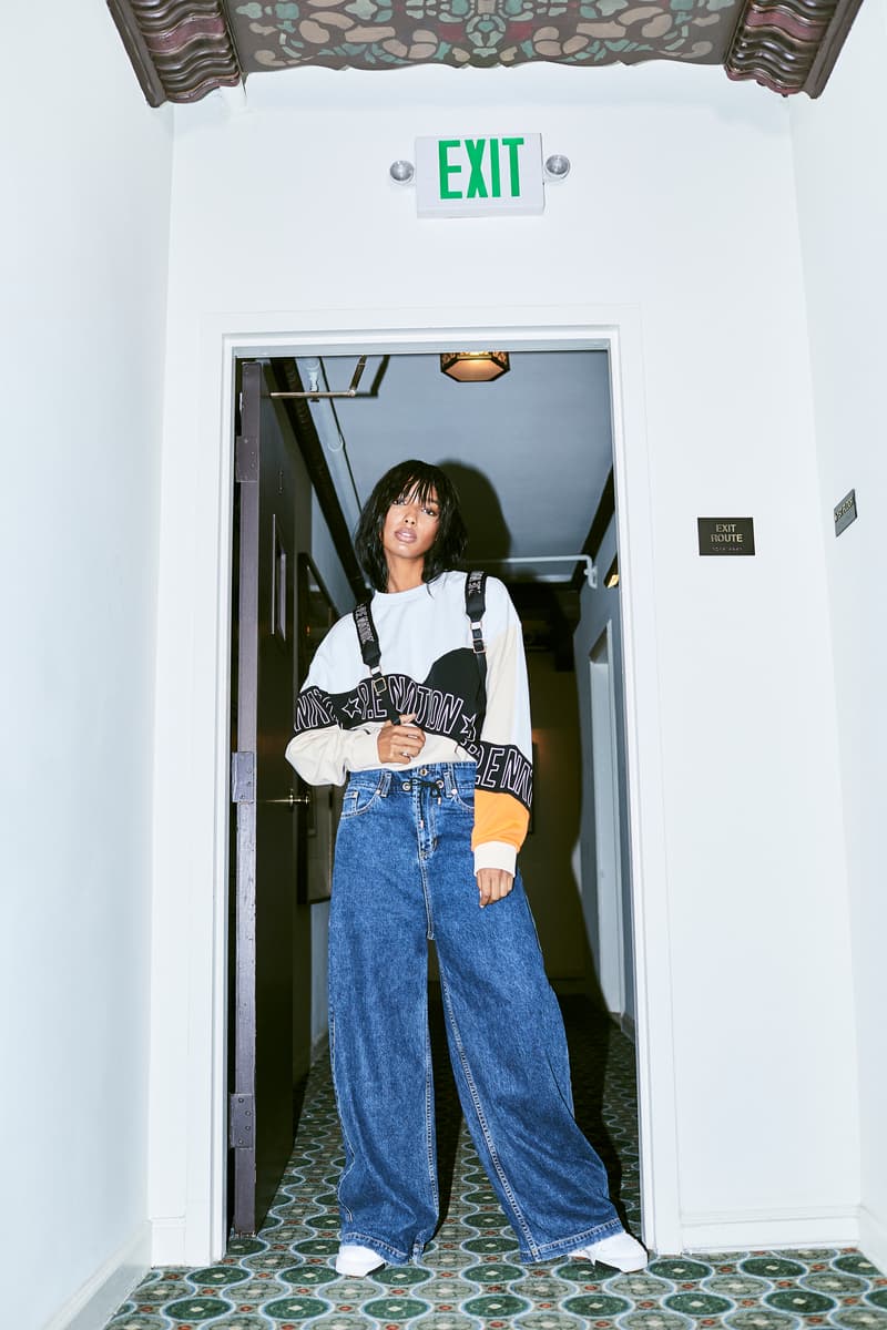 Jasmine Tookes P.E Nation Campaign Sweater Jeans