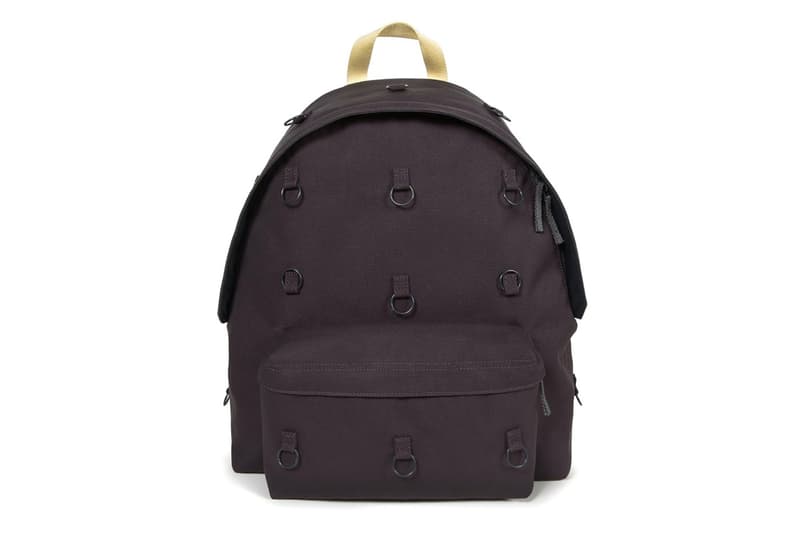 raf simons eastpak bonded metal loop backpacks paddedpakr collaboration designer bags burgundy orange grey pink anthracite yellow black matlasse