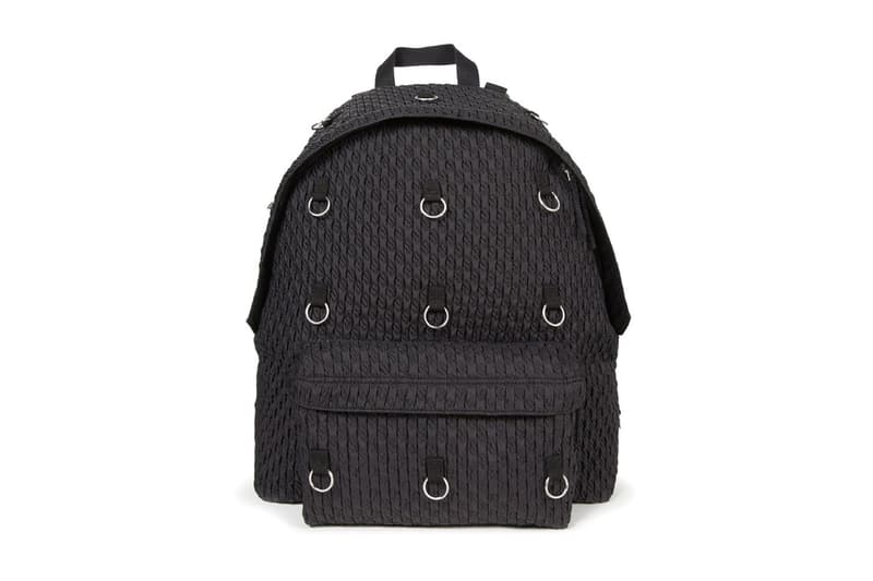 raf simons eastpak bonded metal loop backpacks paddedpakr collaboration designer bags burgundy orange grey pink anthracite yellow black matlasse