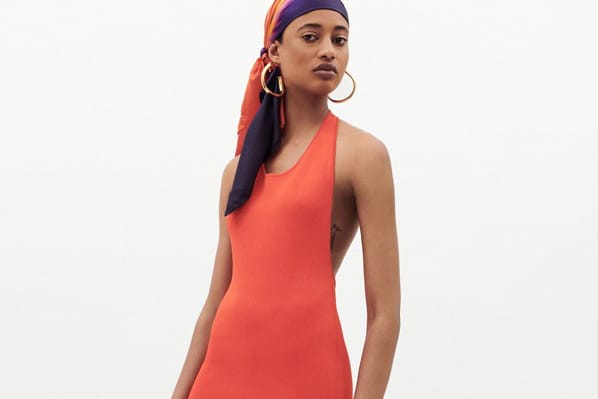 fenty orange dress