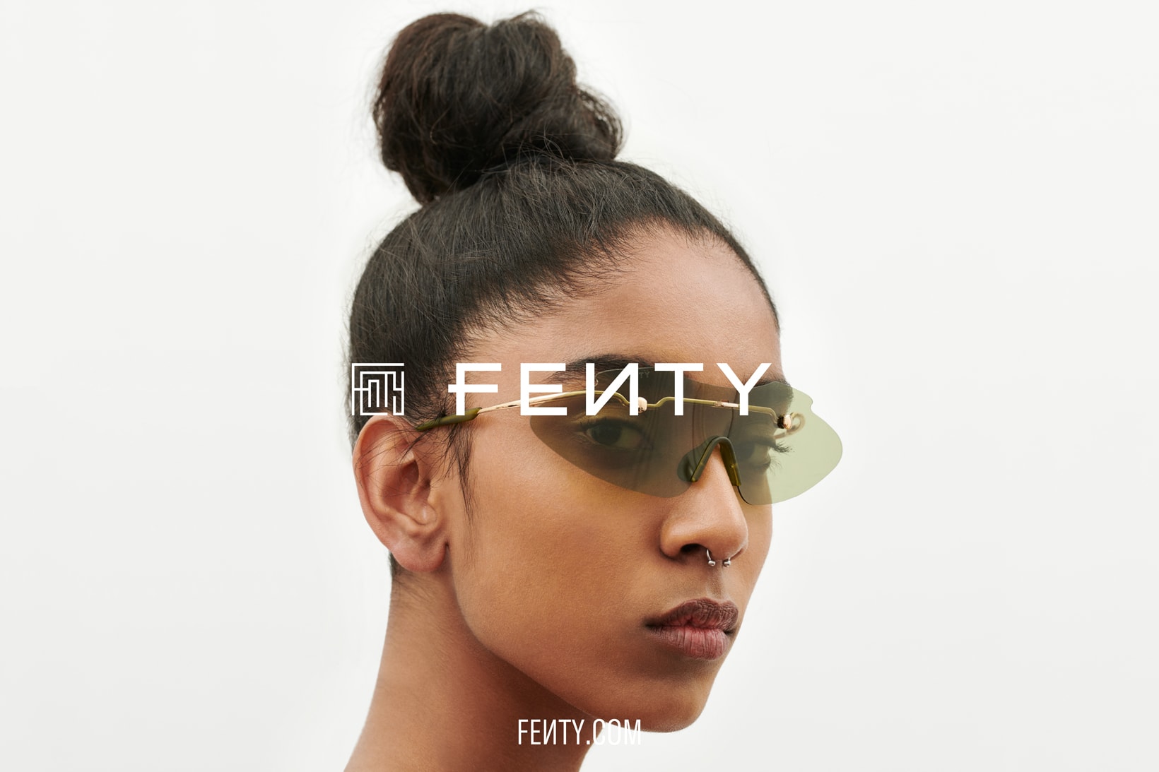 Rihanna FENTY Release 6-19 Part 2 Sunglasses Green