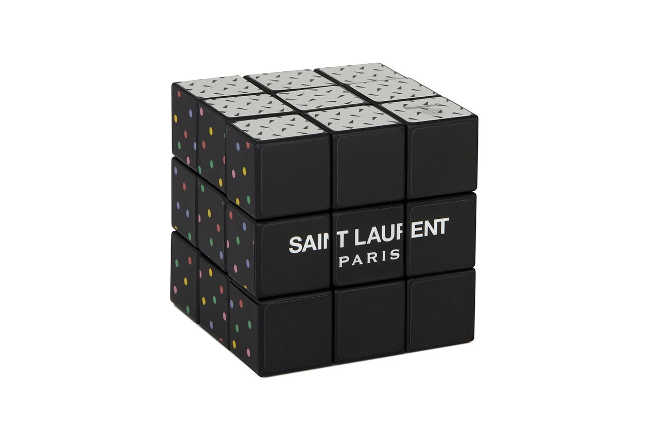 Saint Laurent Rive Droite Rubik's Cube Black White
