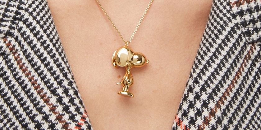 Shop Marc Jacobs Snoopy Gold Silver Necklaces Hypebae