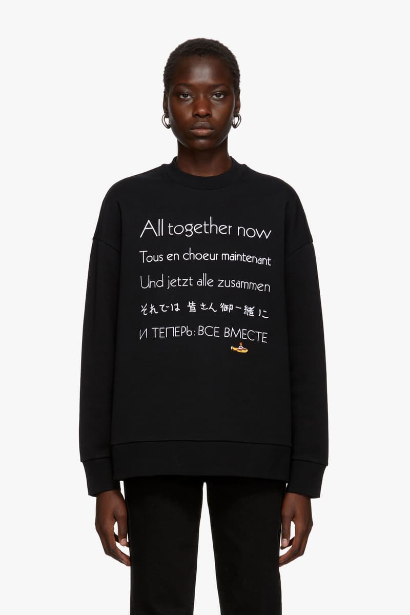 stella mccartney beatles all together now paul john lennon faux fur coat knit sweater t-shirt bag sneakers