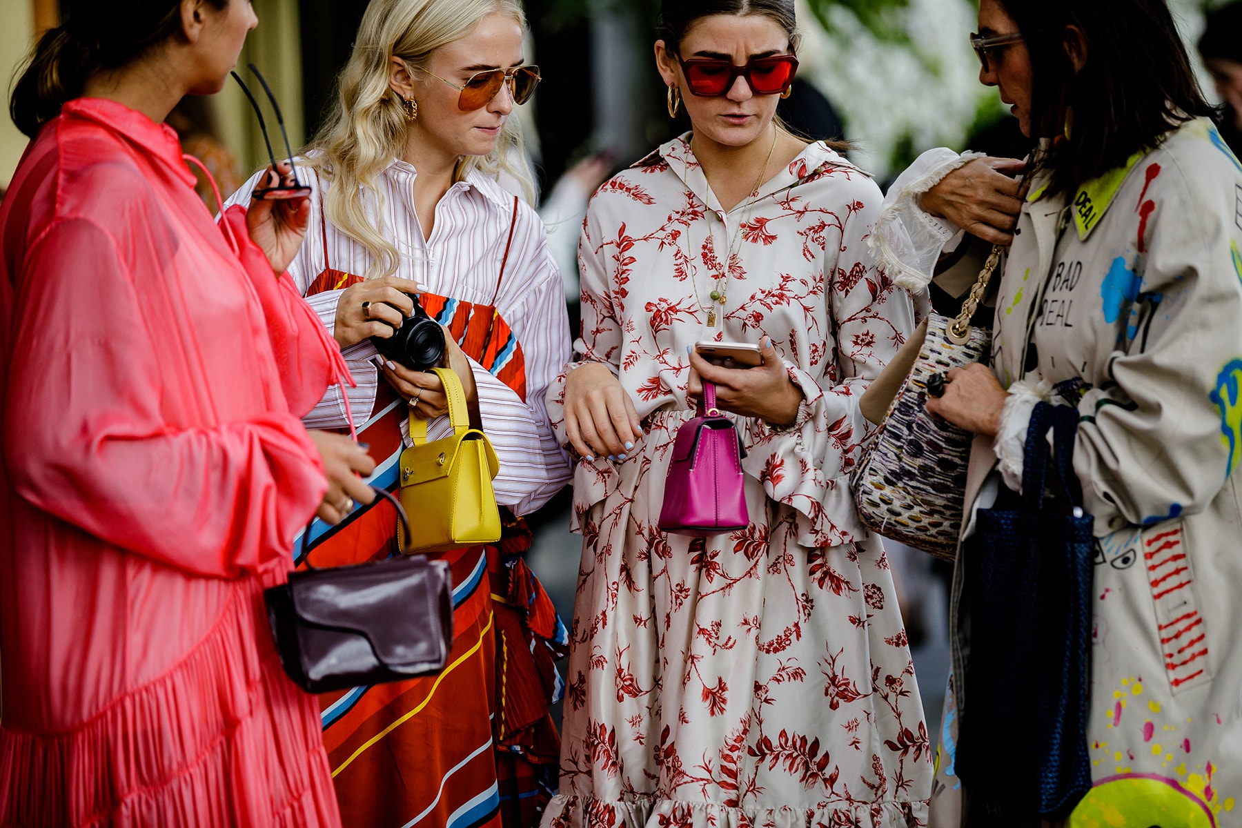 Stockholm Fashion Week Spring Summer 2019 SS19 Street Style Influencers Editors Bags Phone Sunglasses 