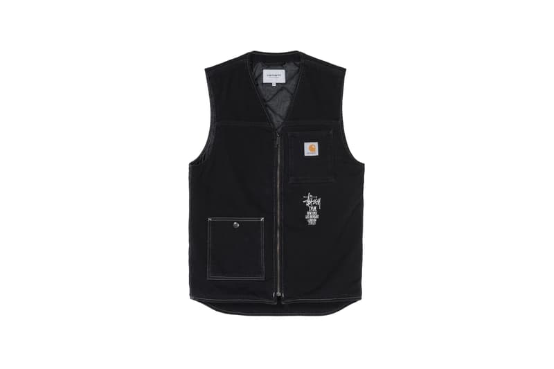 Stussy x Carharrt WIP x Dover Street Market Collaboration Vest Black