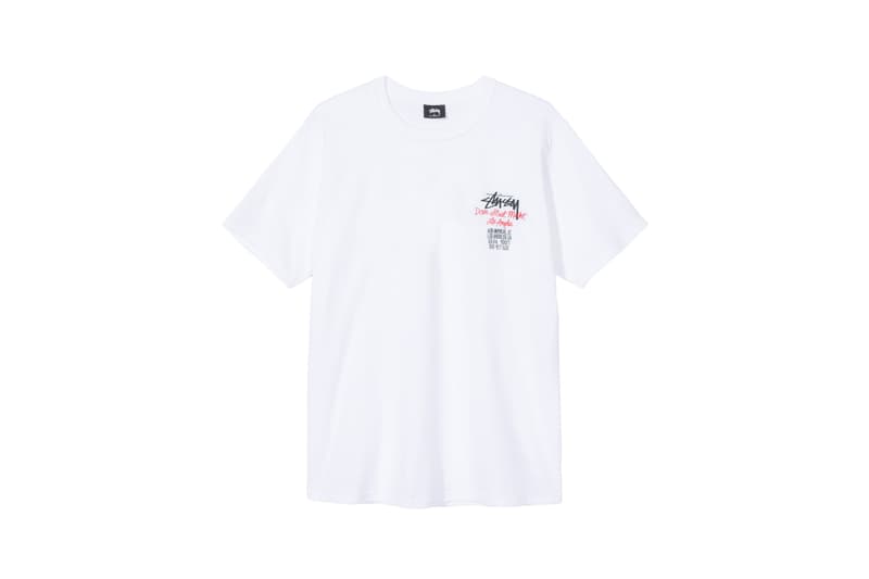 Stussy x Carharrt WIP x Dover Street Market Los Angeles Collaboration T Shirt White