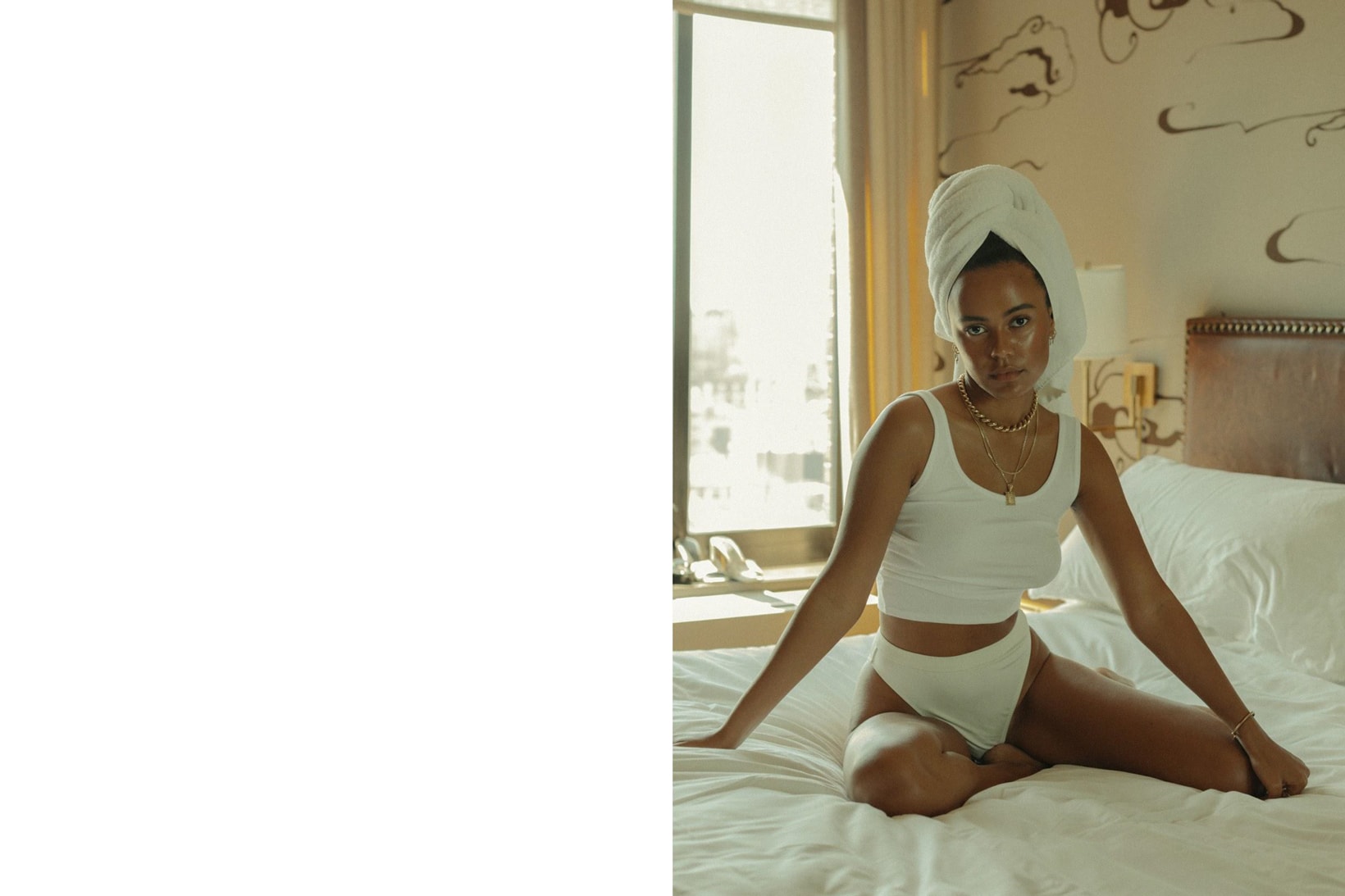 The Concept NY Summer Editorial Top Underwear White