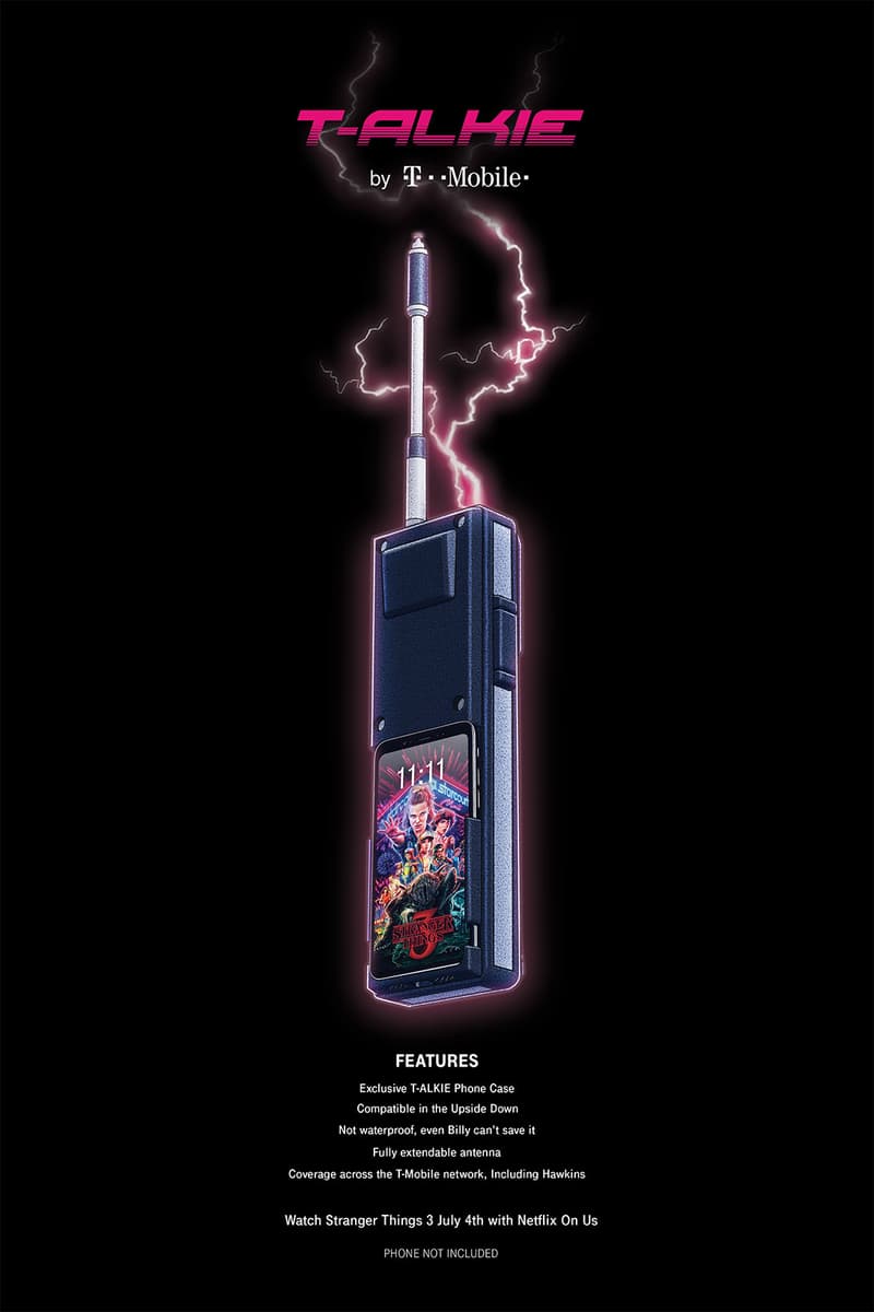 t-mobile netflix stranger things walkie talkie phone case iphone