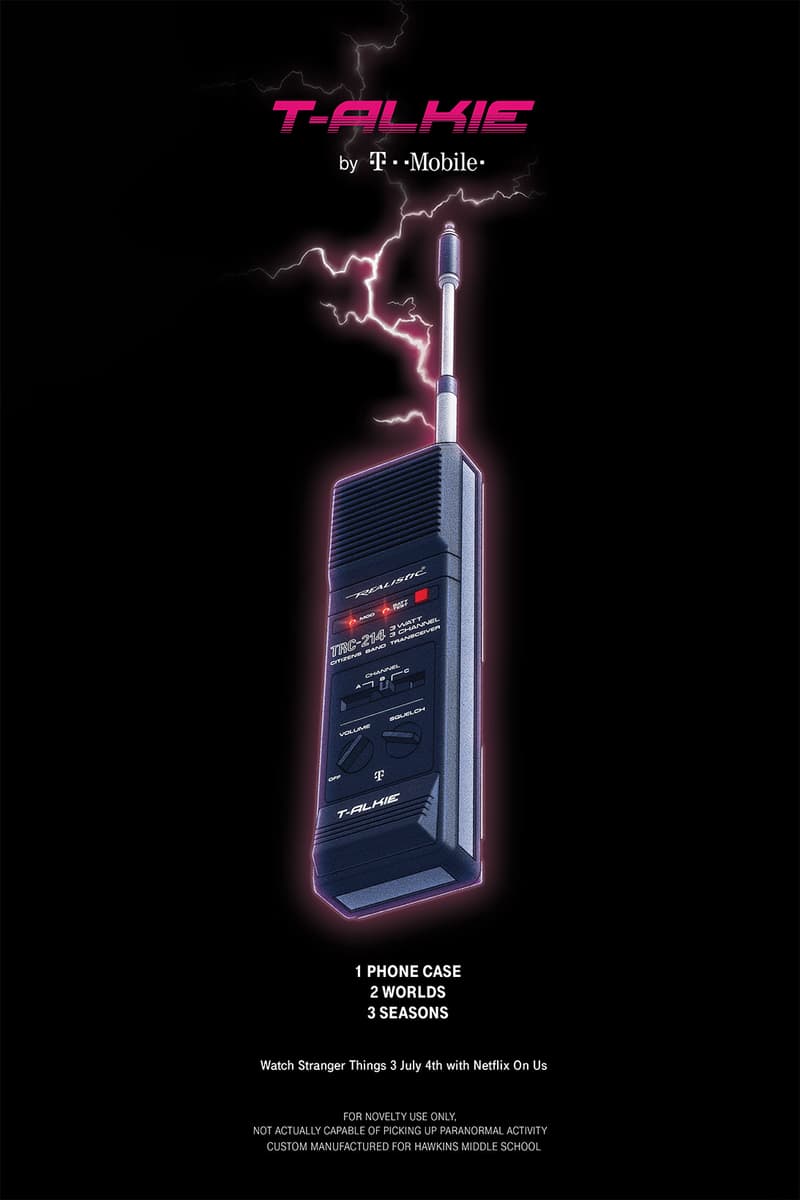 t-mobile netflix stranger things walkie talkie phone case iphone