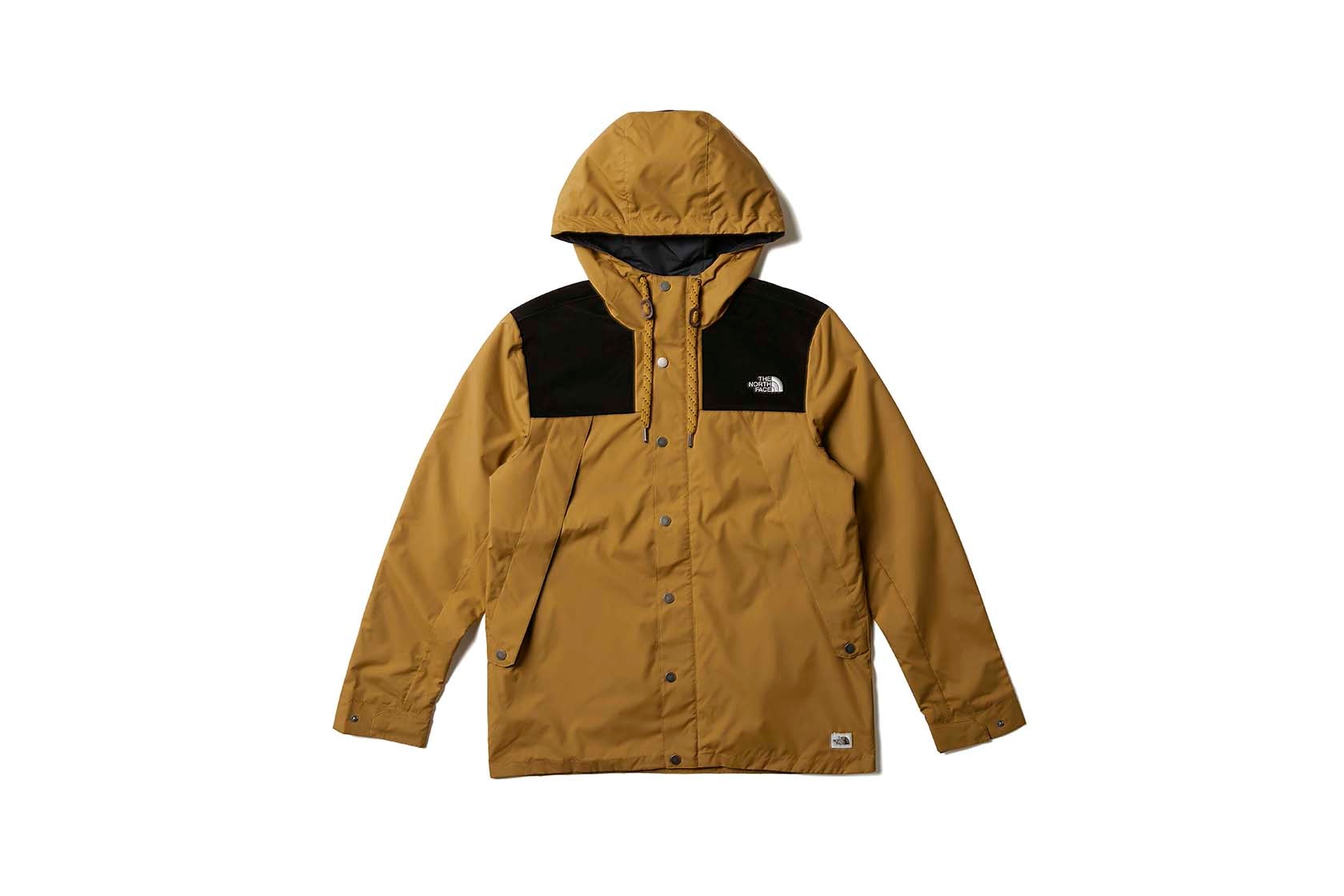 the north face back to school heritage brown wind jacket
