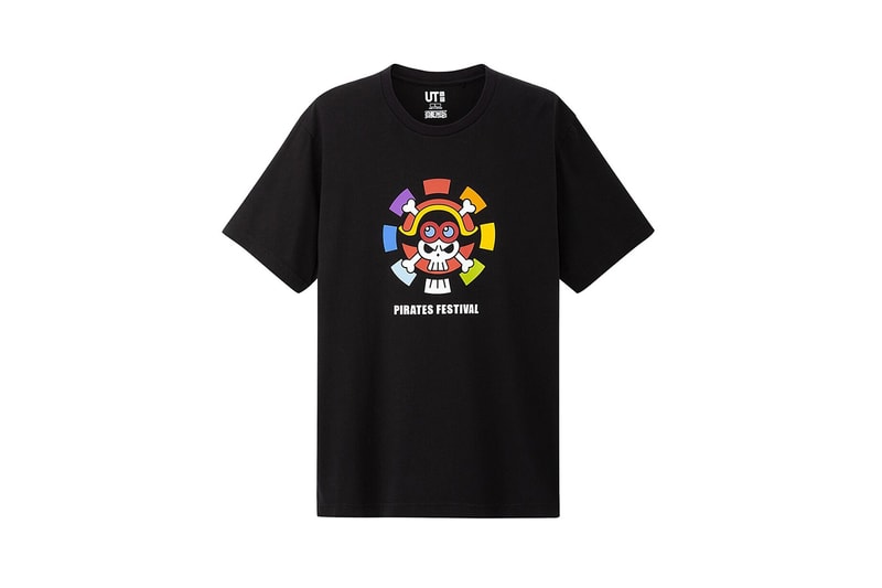 one piece uniqlo t-shirts black luffy chopper collaboration