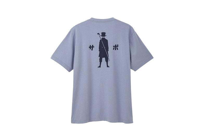 one piece uniqlo t-shirts blue collaboration