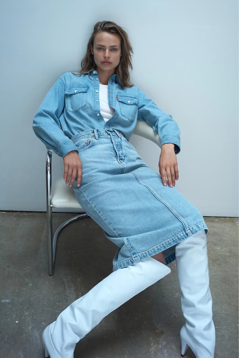 wardrobe.nyc levi's collab denim release 04 dress skirt jacket