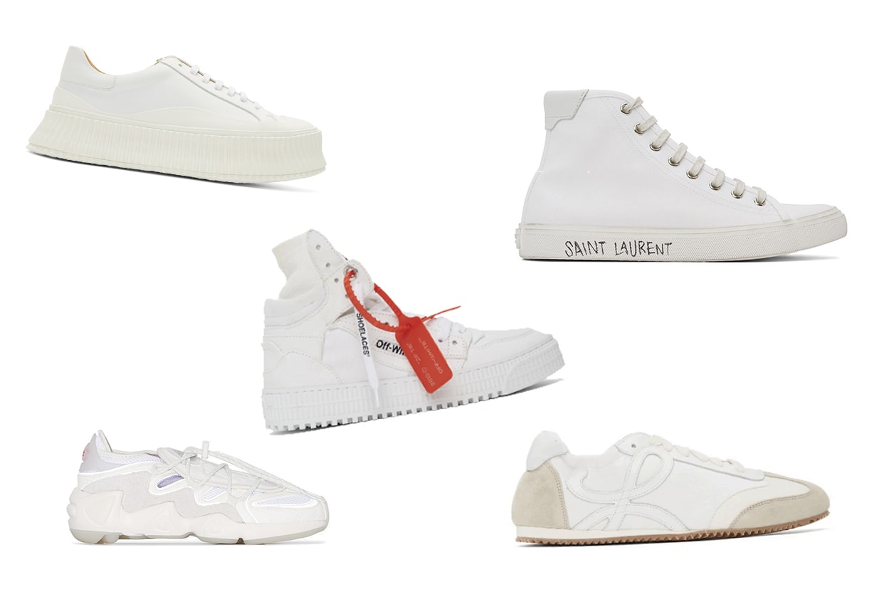 Best White Sneakers for Summer Nike adidas Eytys Common Projects Off-White adidas yung 96 nike air max 97 cortez converse chuck 70 